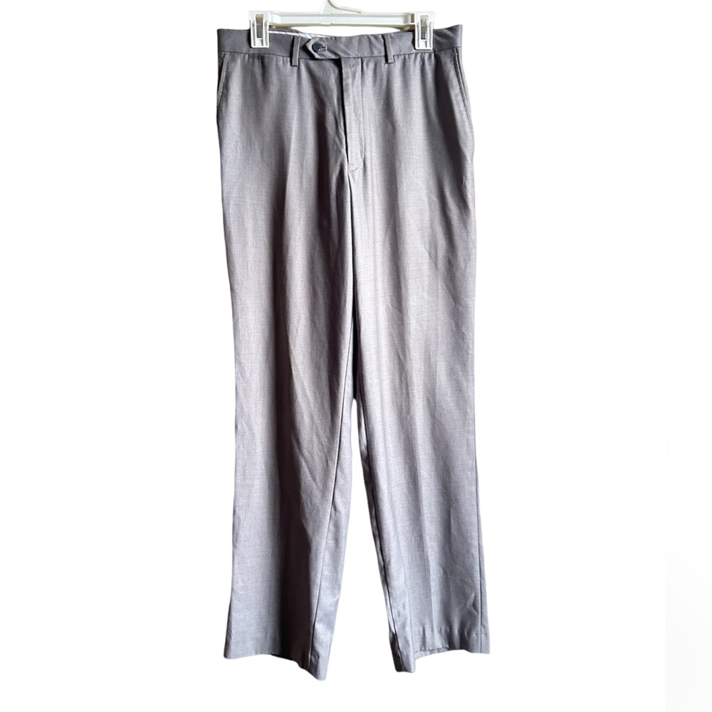 Stafford Super Pants Size 32x32 Gray Dress Slacks Men’s